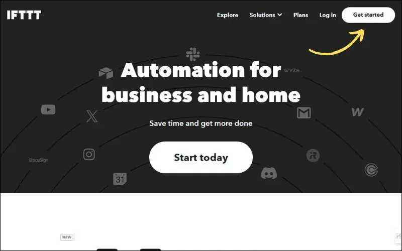 get started ifttt