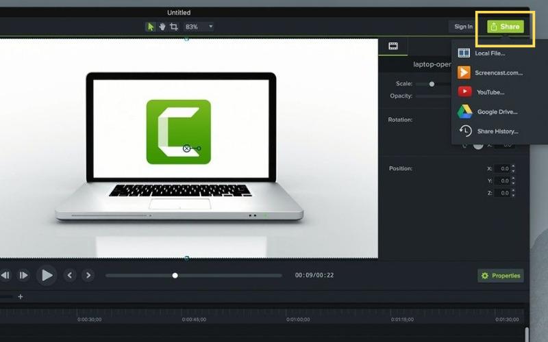 save video camtasia